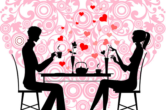 Romantic table for 2