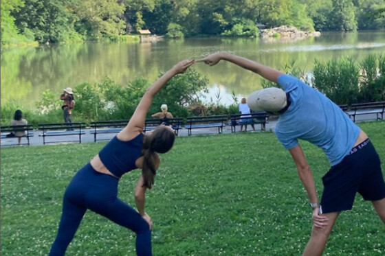 Central Park Bike Ride and Yoga for 4 people