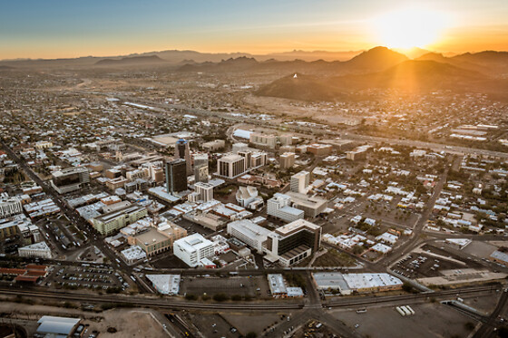 Downtown Tuscon Photo Flight 25 Minutes for 2 people