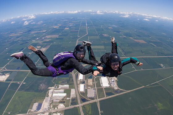90-second freefall at Chicagoland Skydiving Center