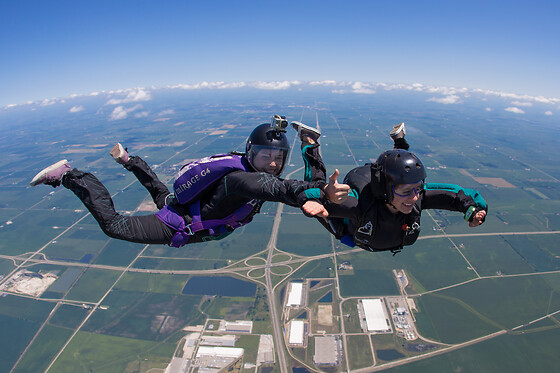 60-second freefall at Chicagoland Skydiving Center