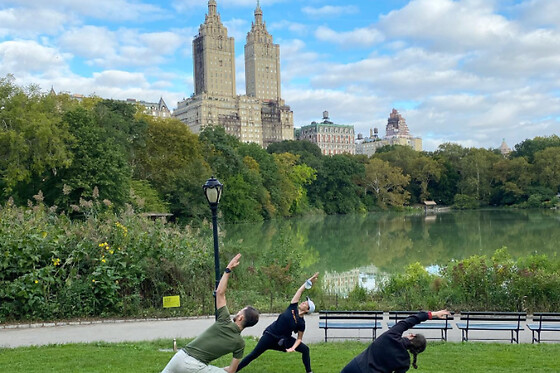 Central Park Bike Ride and Yoga for 5 people